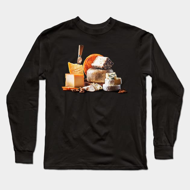 Cheese Long Sleeve T-Shirt by alexwahlberg